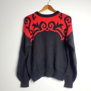 VINTAGE Swiss Dot Crew Neck Sweater
